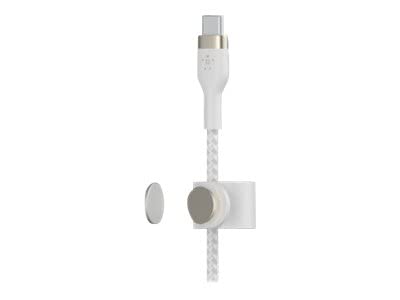 Belkin BoostCharge Pro Flex Braided USB Type C to Lightning Cable (1M/3.3FT), MFi Certified 20W Fast Charging PD Power Delivery for iPhone 14/14 Plus, 13, 12, Pro, Max, Mini, SE, iPad and More -White