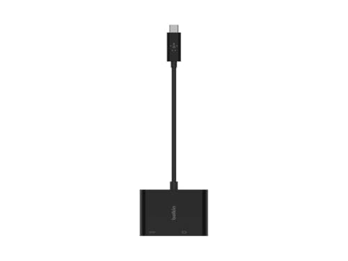 Belkin USB-C to VGA Adapter + Charge (Supports HD 1080p Video Resolution, 60W Passthrough Power for Connected Devices) MacBook Pro VGA Adapter