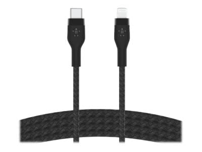Belkin BoostCharge Pro Flex Braided USB Type C to Lightning Cable (1M/3.3FT), MFi Certified 20W Fast Charging PD Power Delivery for iPhone 14/14 Plus, 13, 12, Pro, Max, Mini, SE, iPad and More - Black