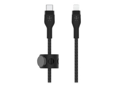 Belkin BoostCharge Pro Flex Braided USB Type C to Lightning Cable (1M/3.3FT), MFi Certified 20W Fast Charging PD Power Delivery for iPhone 14/14 Plus, 13, 12, Pro, Max, Mini, SE, iPad and More - Black