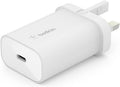 Belkin BoostCharge 25W Wall Charger with PPS, USB Plug with USB-C Power Delivery, Fast Travel USB Charger for iPhone 17, Air,, Samsung Galaxy S25, iPad, Pixel, tablets and more - White
