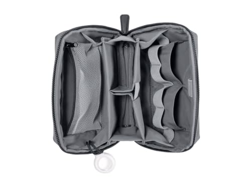 Belkin Tech Travel Bag Cable Organiser - Carrying Case for Travel Accessories - Fits iPhone, Power Bank, Charging Block, Apple Pencil, AirTag Holder - Travel Friendly, Soft Durable Fabric
