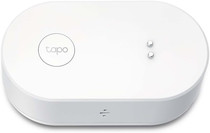 Tapo TP-Link T300 Smart Water Leak Sensor with Dripping Detection, Up to 90 dB Alarm with one-Touch, Instant App Notification, IP67 Waterproof, Hub Required Sold separetly