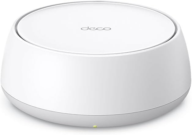 TP-Link Dual-Band BE5000 WiFi 7 Mesh Wi-Fi Router (Deco BE25) | 4-Stream 5 Gbps | 240 Mhz Channels | Covers up to 2,600 Sq.Ft | 2X 2.5G Ports Wired Backhaul | VPN,MLO, AI-Roaming, HomeShield (1-Pack)