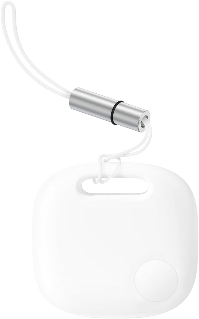 Baseus T2 Pro Smart Bluetooth Tracker, Smart Tag GPS Locator Tracking Device, Item Finder for Keys, Wallet, Luggage, Pets, Phone, etc – White — White