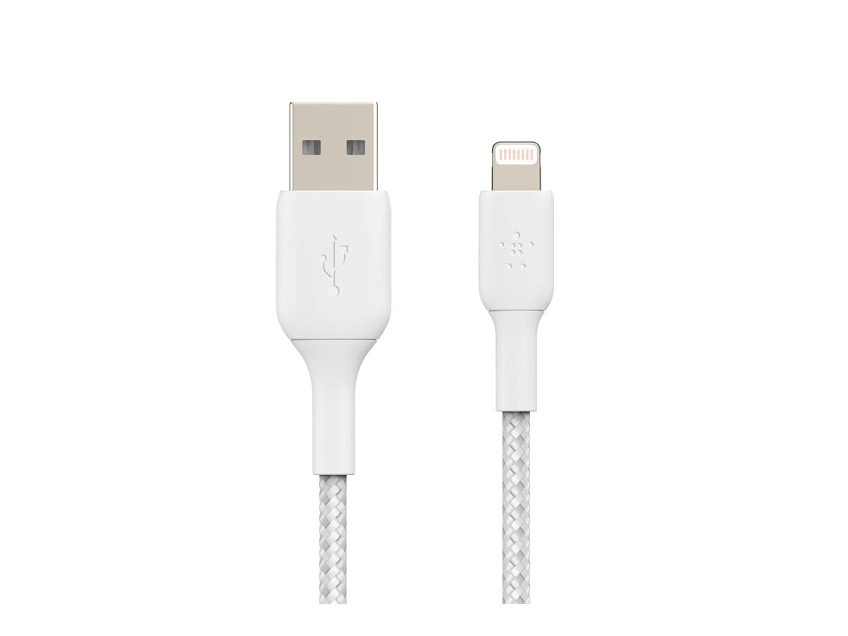 Belkin 1 Meter Cable Braided A to Lightning White