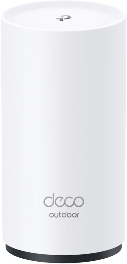 TP-Link AX1800 Dual-Band Wi-Fi 6 Outdoor Mesh WiFi Extender Unit Deco X20-Outdoor (1-Pack) | Up to 2,200 sq.ft | 2 Gigabit PoE+ Ports, Waterproof | HomeShield | 3 Mounting Options | Secure by Design