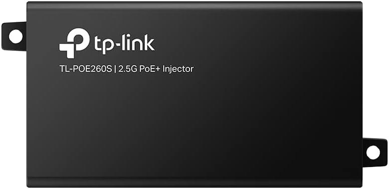 TP-Link TL-PoE260S 802.3at/af 2.5G PoE+ Injector | Non-PoE to PoE Adapter | Supplies up to 30W (PoE+) | Plug & Play | Desktop/ Wall-Mount | Distance Up to 328 ft. | UL Certified
