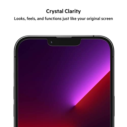 Belkin Iphone 13 Pro Max 2-Pack Screen Protector Temperedglass, Easy Application Bubble Free With Included Guide Stickers