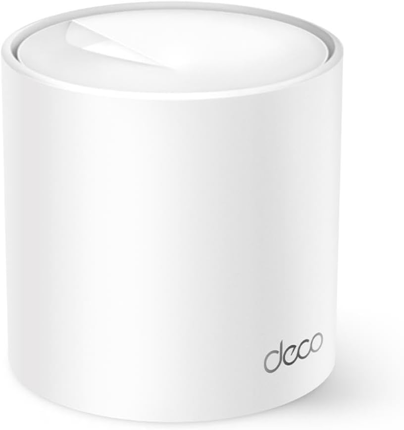 TP-Link Deco X50 Mesh WiFi Set (1 Pack), Wi-Fi 6 AX3000 Dual Band Router & Repeater, 3 x Gigabit, Additional Unit, Recommended for Homes from 1 to 2 Bedrooms, Comprehensive Protection for Youth,