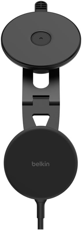 Belkin BoostCharge Qi2 Wireless Car Charger, Magnetic Car Phone Holder & Vent Mount with USB C Cable, MagSafe Compatible Fast Charging Phone Holder for iPhone, Galaxy, Pixelsnap & More - Black