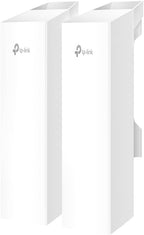 TP-Link Omada EAP215-Bridge KIT WLAN Bridge 5GHz 867Mbit/s, Outdoor CPE up to 5 km Range, 3 x Gigabit Ports, IP65 Weatherproof, PoE, Point-to-Point WLAN for Surveillance & Network Extension
