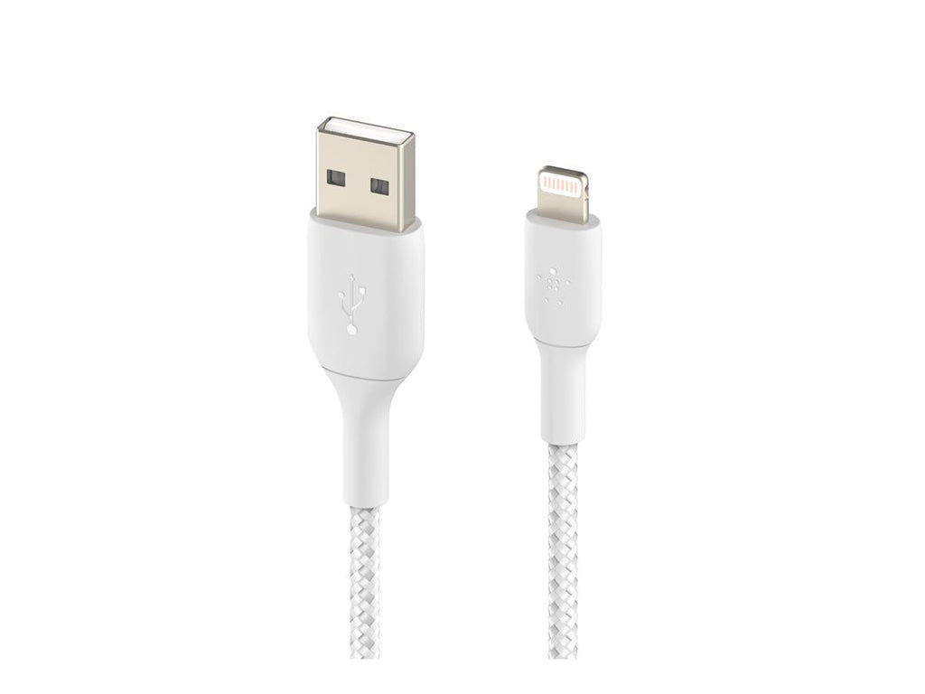 Belkin 1 Meter Cable Braided A to Lightning White
