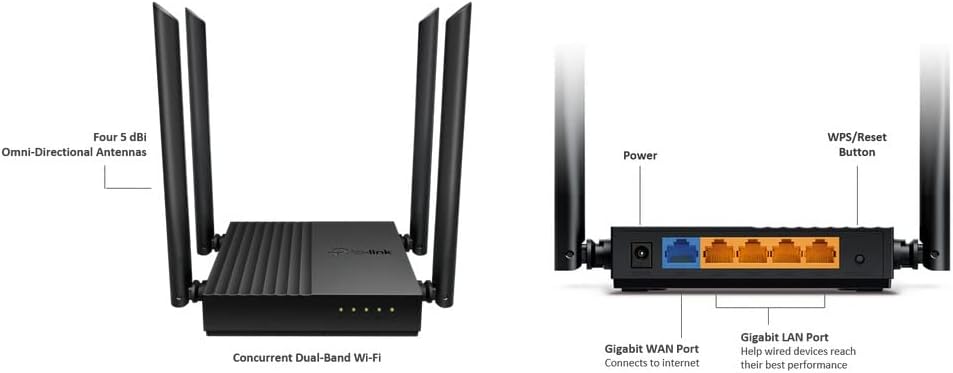 TP-Link TP LINK AC1200 (ARCHER C64) Wi-Fi ROUTER