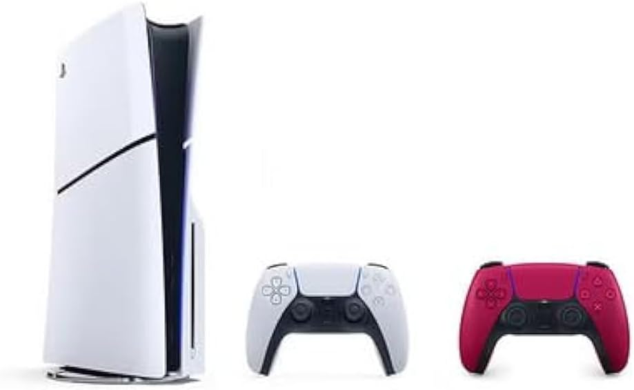 SIE Sony PlayStation 5 Slim Disc with Extra Dualsense Red Controller - International Version