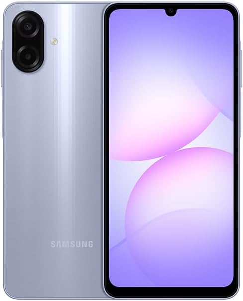 Samsung Galaxy A07 LTE, Android Smartphone, 64GB Storage, 4GB RAM, Violet, 6x OS Upgrades, Large Display, 6nm Processor (International Version)