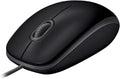 Logitech B110 Silent Wired Mouse — Black