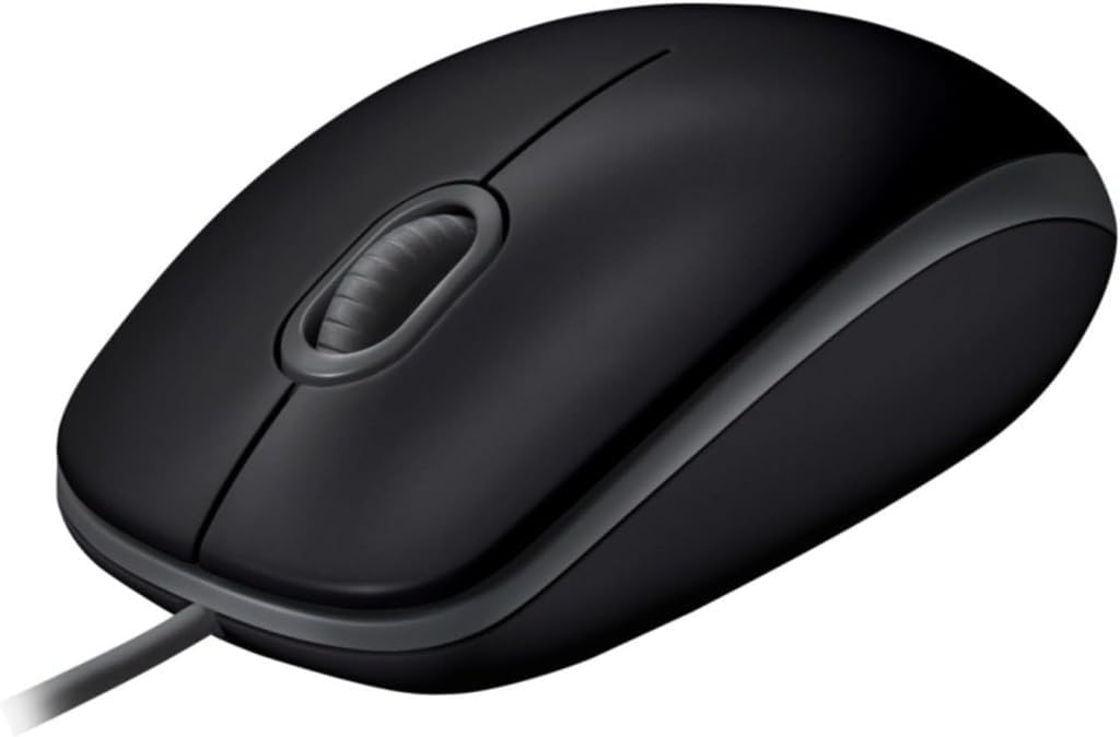 Logitech B110 Silent Wired Mouse — Black