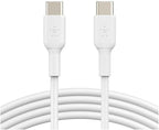 Belkin BoostCharge Compact Charger (30W) Travel USB-C Power Delivery Fast Charger for Apple iPhone, Samsung Galaxy, iPad, AirPods, Tablets etc with USB-C Cable - White, C to C cable Included