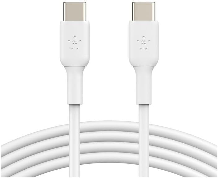 Belkin BoostCharge Compact Charger (30W) Travel USB-C Power Delivery Fast Charger for Apple iPhone, Samsung Galaxy, iPad, AirPods, Tablets etc with USB-C Cable - White, C to C cable Included