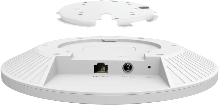 TP-Link Omada EAP673 | AX5400 𝗪𝗶-𝗙𝗶 𝟲 Wireless 𝟮.𝟱𝗚 𝗣𝗼𝗘+ Ceiling Mount Access Point | Mesh, OFDMA, Seamless Roaming, HE160 & MU-MIMO | Omada SDN | Cloud Access & Omada App | w/o DC Adapter