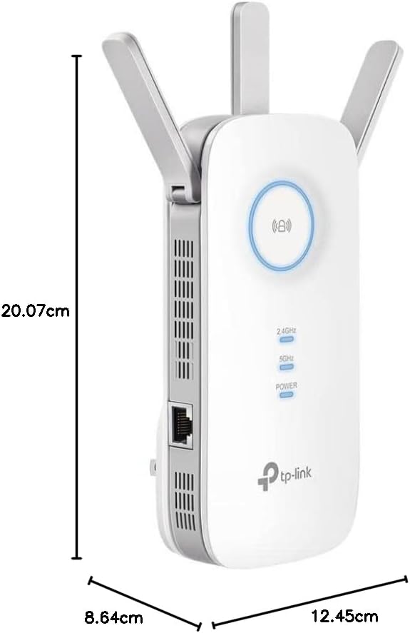 TP-Link AC1900 WiFi Extender (RE550), Covers Up to 2800 Sq.ft and 35 Devices, 1900Mbps Dual Band Wireless Repeater, Internet Booster, Gigabit Ethernet Port