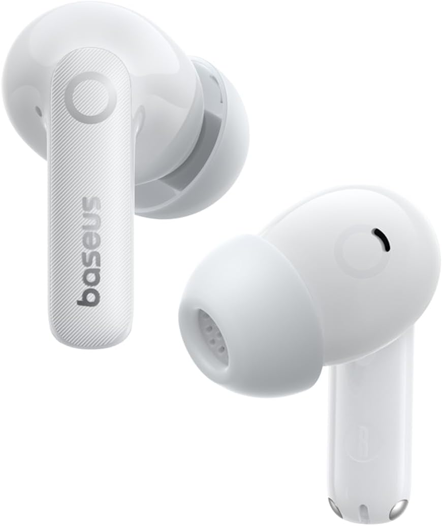 Baseus Bass EP10 Pro Noise-Cancelling Earbuds — White