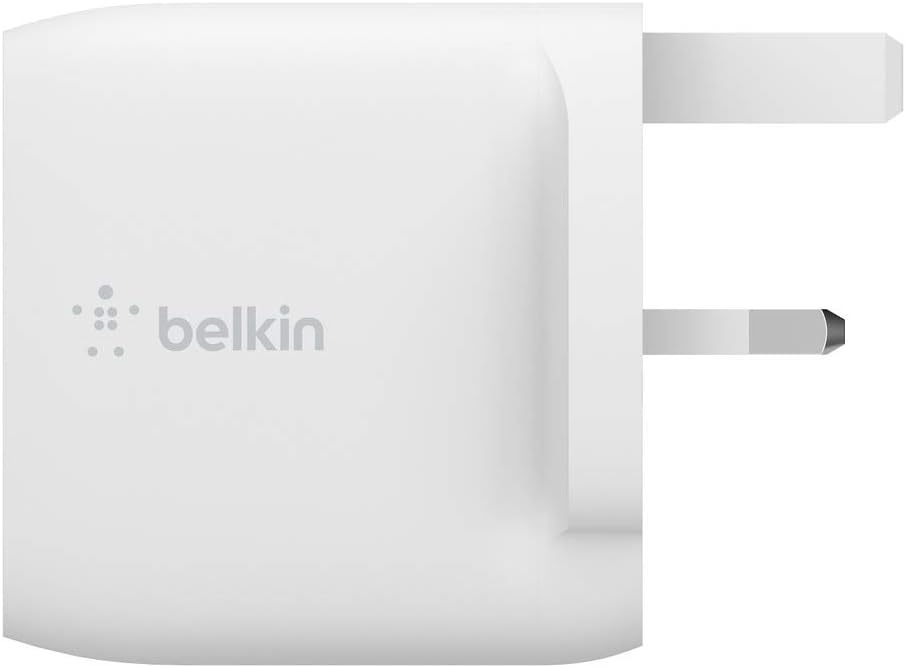 Belkin Boost Charge Dual USB-A Wall Charger 24W (For iPhone 14, iPhone 14 Plus, iPhone 14 Pro, iPhone 14 Pro Max, iPhone 13, iPhone 12, Samsung Galaxy S23, S23+, S22, Pixel and more)