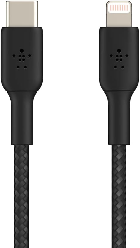 Belkin LightningUSBC Cable 2m braided mfi cert. black