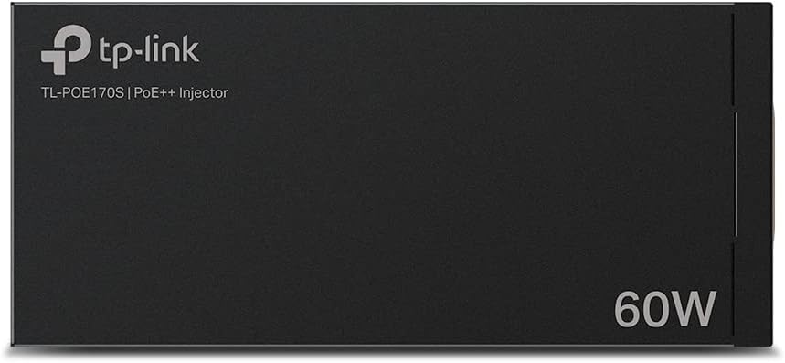 TP-Link 802.3at/af Gigabit PoE Injector | Non-PoE to PoE Adapter | supplies up to 60 W| Plug & Play | Desktop/Wall-Mount | Distance Up to 100m (PoE170S)