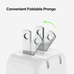 Belkin BoostCharge 20W Cubic Wall Charger, USB-C Power Delivery Fast Charging for Apple iPhone Air, iPhone 16, iPhone 15, Samsung Galaxy S25, Google Pixel, iPad, AirPods & More - White (Pack of 2)