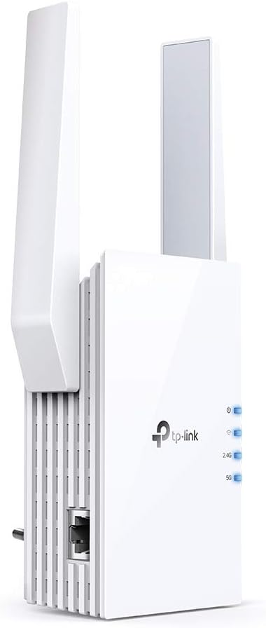 TP-Link Dual Band Repeater Re605X, White, WiFi 6AX1800 Mesh