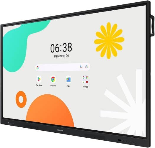 SAMSUNG WAF Series Interactive Display, 65" IPS Display, 4K UHD Resolution, 8ms Response Time, IR Touch Technology, WiFi + Bluetooth Connectivity, 12/7 Operation Time, SM-WA65F, Black | LH65WAFWLGCXUE