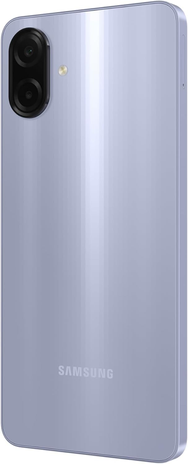 Samsung Galaxy A07 LTE (International Version) Smartphone, 128GB Storage, 4GB RAM, 6nm Processor, Large Display, 6x OS Upgrades, Light Violet