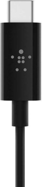 Belkin Rockstar 3.5Mm Audio Cable With Usb-C Connector (Usb-C To 3.5Mm Audio Cable, Usb-C To Aux Cable), 3Ft/0.9M