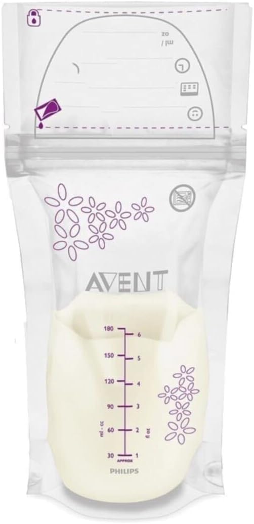 Philips Avent BREAST MILK STORAGE BAGS 180ML X25 — white