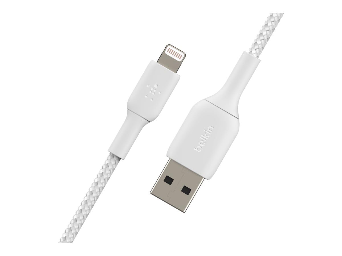 Belkin 1 Meter Cable Braided A to Lightning White