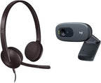 Logitech H340 Headset and C270 Webcam Bundle — Grey