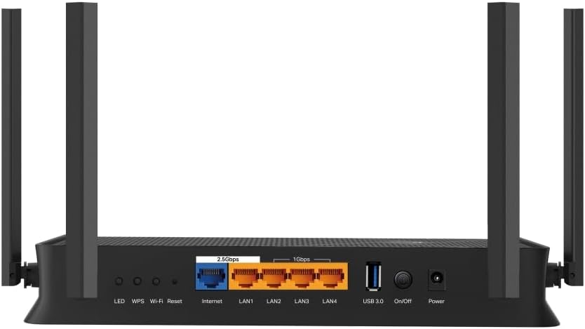 TP-Link Archer BE3600 Dual Band WiFi 7 Router 3600Mbps, 2x2.5G Ports