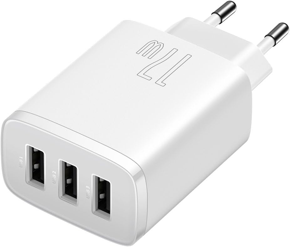 Baseus Compact Charger 3U 17W EU White — White