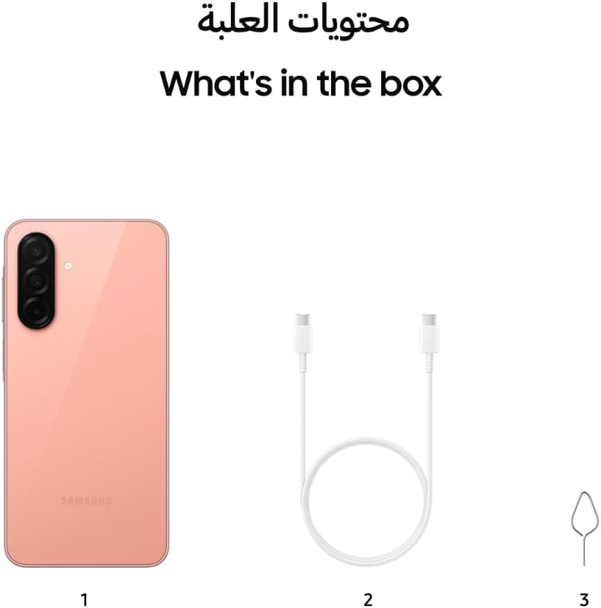 Samsung Galaxy A26 5G, Android Smartphone, 256GB Storage, 8GB RAM, Peach Pink, 50MP Camera, Large Display, Long Battery Life (UAE Version)
