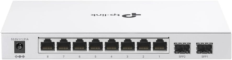 TP-Link Festa FS310GP 10 Port Gigabit Smart Managed PoE Switch 8 PoE+ Port @61W, 2 x SFP Slots Self-Organizing Network Free Cloud Fanless Static Routing, Vlan Does not Work with Omada