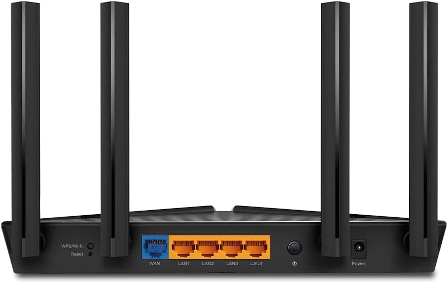 TP-Link WiFi 6 OneMesh AX3000 Mbps Gigabit VPN Router, Dual-Core CPU Fibre, WPA3 Cybersecurity, Ideal for Gaming Xbox/PS4/Steam, Compatible With Alexa (Archer AX53)