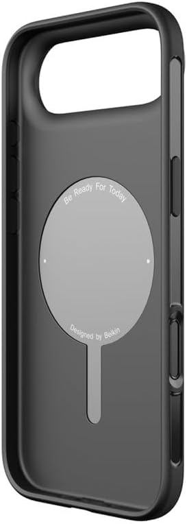 Belkin SheerForce Protect MagSafe Compatible iPhone Air Case with Slim Design & Anti-Scratch Treated Coating - Magnetic, Transparent, & Shockproof Protective iPhone Case - Black