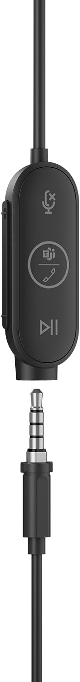Logitech Zone Wired Earbuds — Graphite