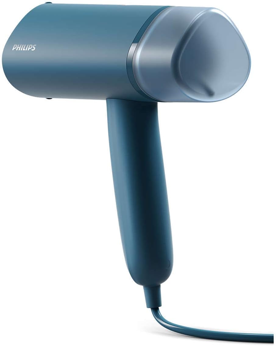 Philips Handheld Iron 1000W, 20g/min Continuous Steam, Ready in 30 Seconds — Blue