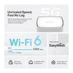 TP-Link Archer NX500 AX3000Mbps WiFi 6 5G Wireless Gigabit Router, Dual-Band WiFi Router With Sim Slot, Up To 4.67Gbps Download Speeds, Gigabit LAN/WAN Port, SIM Card Plug & Play, EasyMesh-Compatible