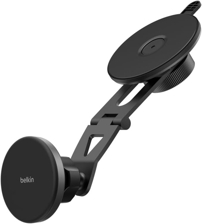 Belkin BoostCharge Qi2 Wireless Car Charger, Magnetic Car Phone Holder & Vent Mount with USB C Cable, MagSafe Compatible Fast Charging Phone Holder for iPhone, Galaxy, Pixelsnap & More - Black