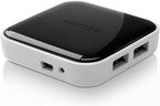 Belkin 4-Port USB Hub - Powered Desktop Docking Station Adapter supports A, 2.0 and 1.1 Charging Splitter for Drives, Keyboards Mice