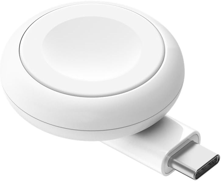 Belkin BoostCharge Portable USB-C Apple Watch Charger - MFi-Certified USB-C Charger for Apple Watch Series 9, Series 8, Series 7, Ultra, & More - Compatible w/MacBook, iPhone 15, & More - White